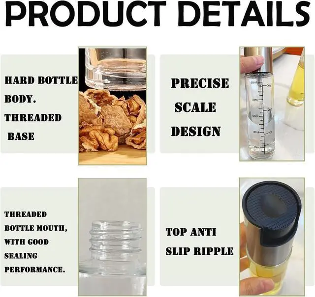 Alt view image 7 of 7 - Oil Sprayer for Cooking,Olive Oil Spritzer,Olive Oil Spray Bottle for Salad, BBQ, Kitchen Baking, Roasting (100ml) (1)