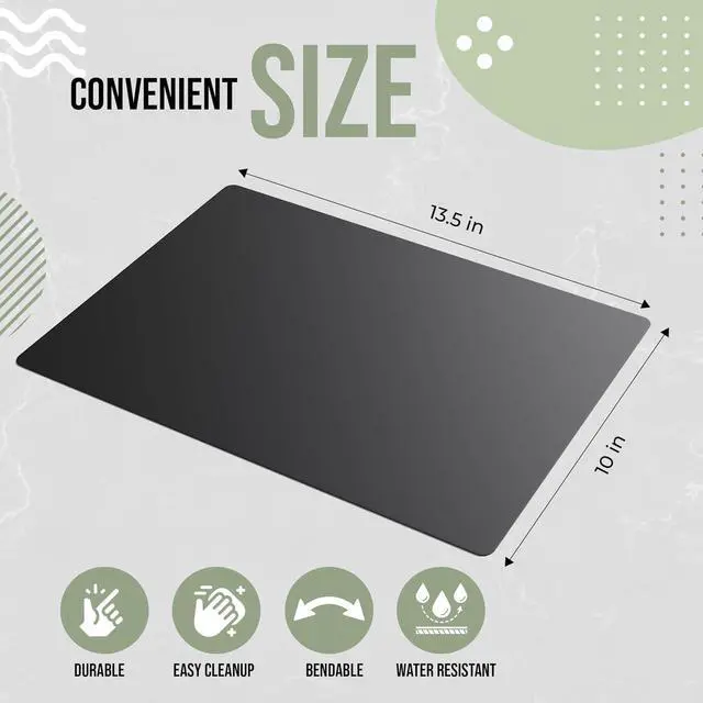 Alt view image 3 of 7 - Crown Display Disposable Cutting Boards for Kitchen 15 Count Black Cutting Board 10 Inch X 13.5 Inch Flexible Cutting Boards For Kitchen ~ Patent Pending ~ Recyclable Disposable Cutting Board Sheets