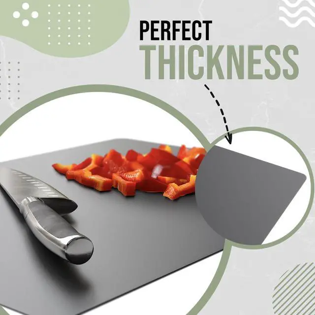 Alt view image 6 of 7 - Crown Display Disposable Cutting Boards for Kitchen 15 Count Black Cutting Board 10 Inch X 13.5 Inch Flexible Cutting Boards For Kitchen ~ Patent Pending ~ Recyclable Disposable Cutting Board Sheets