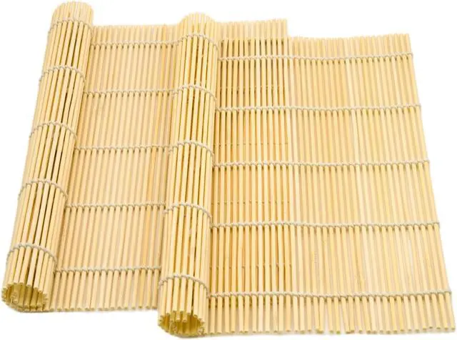 Main image of Syn-zer Bamboo Sushi Mats 2-Pack, 9.5" Rolling Tool for Maki | DIY Sushi Making, Reusable Roller, Kitchen Tool, Hand Rolls, Maki, Sushi Prep