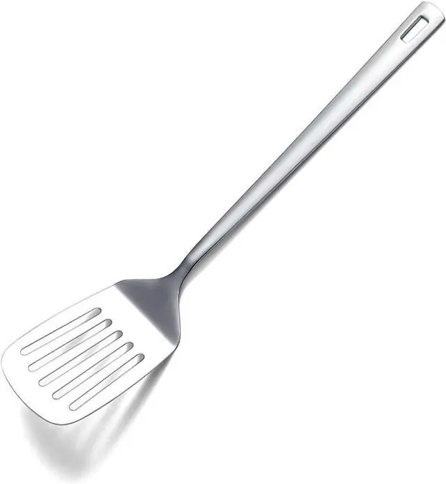 Main image of Stainless Steel Spatulas, Berglander Slotted Turner, Metal Turner For Cooking, Kitchen For Nonstick Cookware, Barbecue Spatulas, Dishwasher Safe, Easy to Clean