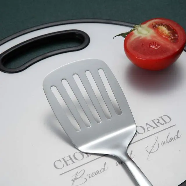 Alt view image 4 of 7 - Stainless Steel Spatulas, Berglander Slotted Turner, Metal Turner For Cooking, Kitchen For Nonstick Cookware, Barbecue Spatulas, Dishwasher Safe, Easy to Clean