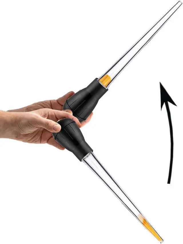 Alt view image 3 of 7 - Long Turkey Basters for Cooking with Measurements, Only for Room Temperature Liquids, Blue and Black Color