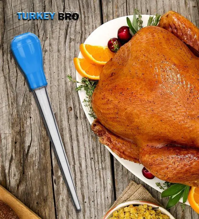Alt view image 5 of 7 - Long Turkey Basters for Cooking with Measurements, Only for Room Temperature Liquids, Blue and Black Color