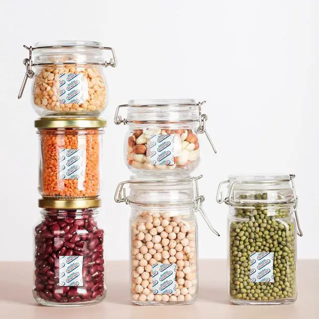 Alt view image 6 of 7 - 110 Packs 100CC Food Grade Oxygen Absorbers (10 Packs in Individual Vacuum Bag, 11x Packs of 10), Oxygen Absorbers for Food Storage, with Oxygen Indicator, for Mylar Bags, Mason Jars, Canning