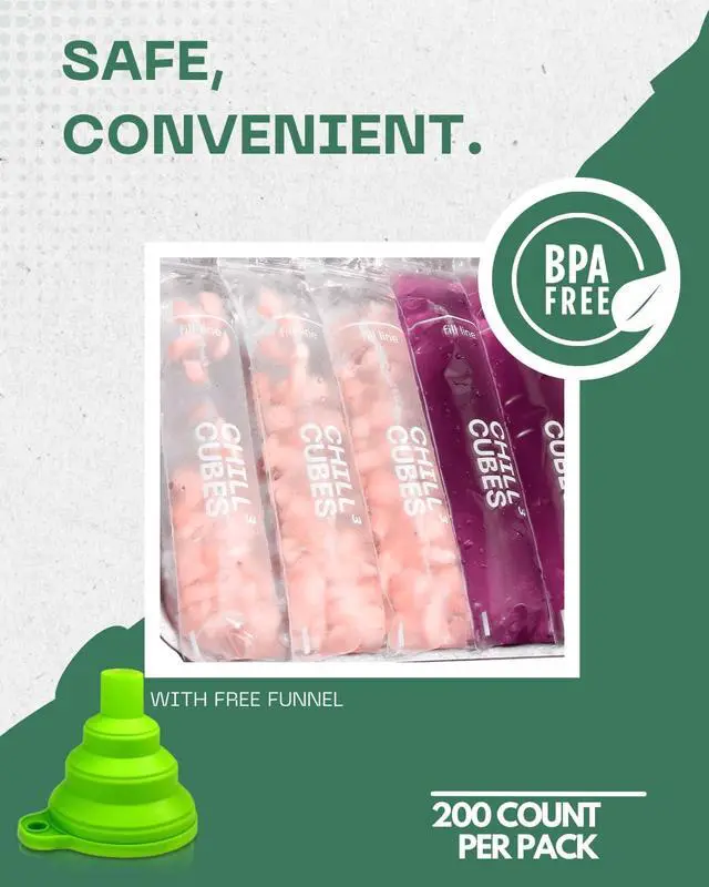 Alt view image 5 of 5 - 200 Disposable Popsicle Mold Bags - Easy Fill & Zip Seal, Popsicle Sleeves Bags for DIY Frozen Treats, Parties & More - BPA-Free