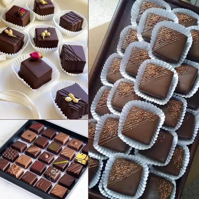 Alt view image 5 of 6 - Sakolla 2 Pack Caramel Candy Molds, 40 Cavities Square Cube Silicone Molds for Chocolate, Candy, Ice Cubes, Gummy, Ganache, Jelly, Truffles