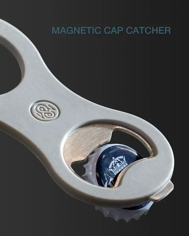Alt view image 3 of 7 - 2 in 1 Magnetic Beer Bottle Opener for Refrigerator and RV with Cap Catcher, Soft Touch Silicone Surface Protect Fridge, Pop Can Soda Can Opener for Long Nails, Ideal Gift