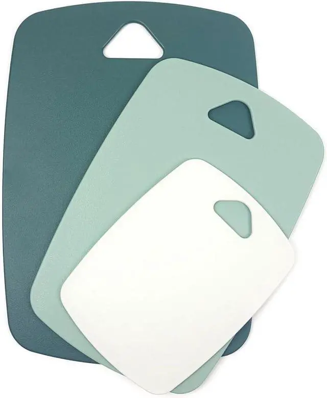 Main image of Cutting Board Set for Kitchen, Set of 3 | Plastic, Large-Small, Dishwasher Safe, BPA Free