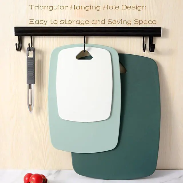 Alt view image 4 of 7 - Cutting Board Set for Kitchen, Set of 3 | Plastic, Large-Small, Dishwasher Safe, BPA Free