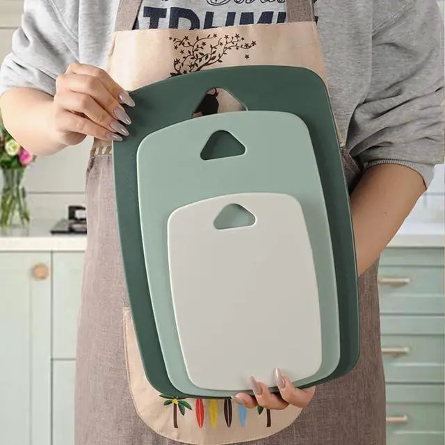 Alt view image 5 of 7 - Cutting Board Set for Kitchen, Set of 3 | Plastic, Large-Small, Dishwasher Safe, BPA Free