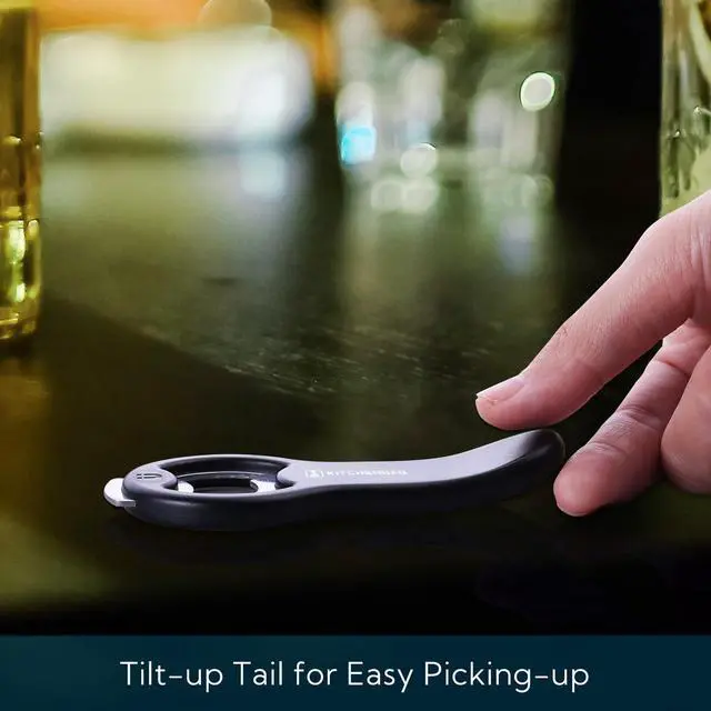 Alt view image 5 of 6 - KITCHENDAO 2 in 1 Magnetic Beer Bottle Opener for Fridge and RV with Cap Catcher - Pop Can Soda Can Opener, Stick to Refrigerator for Easy Storage with Magnet, Gift for Men Husband Father