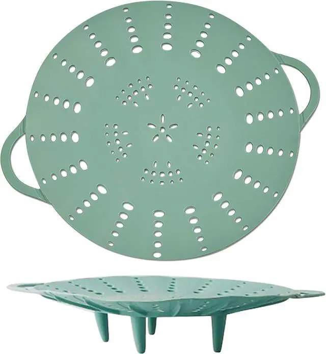 Main image of Alimat PluS 1 Pack Large Silicone Steamer Basket for 8~9 Inch Pot | 9.6 Inches Diameter with Handle Design