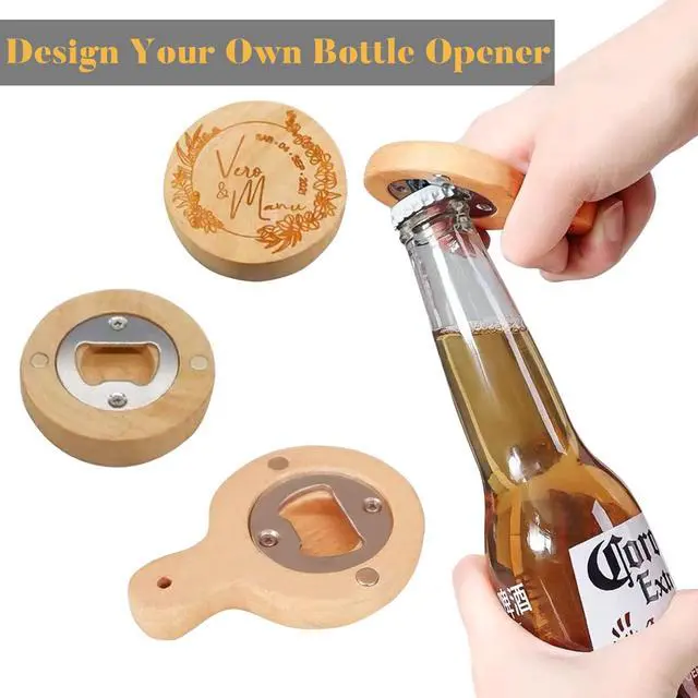 Alt view image 5 of 7 - Bottle Opener Insert - 20 Sets Stainless Steel Inserts Kit with Screws Screwdriver for DIY Resin Mould Kit Hardware Parts Supply(Silver)