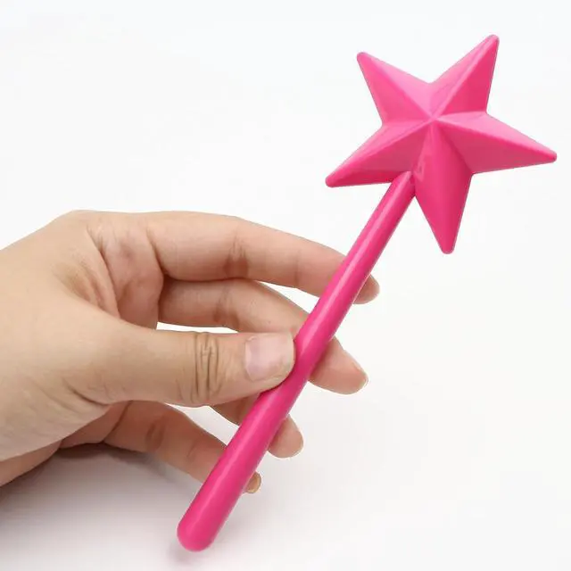Alt view image 3 of 7 - 2PCS Salt and Pepper Wand Shaker Magic Fairy Star, Pentagram Shape, Three Hole Dispenser, Refillable, Removable, Light, One Hand Operation, Kitchen Accessories for Halloween and Christmas