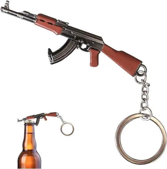 Main image of AK-47 Keychain Bottle Openers | Outdoor Campaign Bar Restaurant Portable Wine Opener Best Gift for Men Soldier