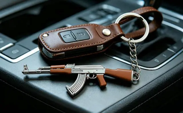 Alt view image 3 of 6 - AK-47 Keychain Bottle Openers | Outdoor Campaign Bar Restaurant Portable Wine Opener Best Gift for Men Soldier