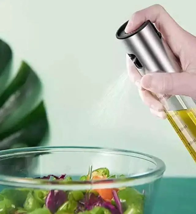 Alt view image 7 of 7 - Oil Sprayer for Cooking, 100ml Olive Oil Sprayer Mister for Air Fryers, Oil Spray Bottle, Vinegar Soy Sauce Dispenser, Oil Mister with Stainless Steel Cap, for Baking Roasting Frying Use