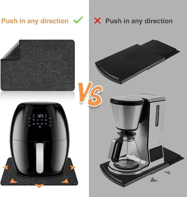 Alt view image 5 of 6 - 2Pcs Heat Resistant Pad Countertop Protector for Air Fryer | Made of Heat-resistant Felt, Effectively Resists High Temperatures, Act as a Sliding Mat, can DIY Tailoring