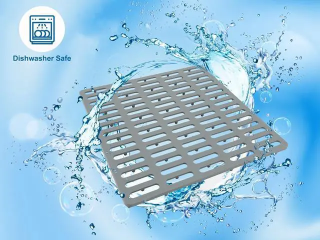 Alt view image 4 of 6 - Kitchen Sink Mat, Kitchen Sink Protector, Silicone Protector Mat | Great Sink Protection, Heat Resistant, Stain Resistant, No Smell, 12.2 x 11.34, Easy to Clean, Raised Feet