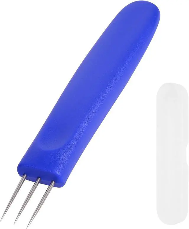 Main image of Sausage Pricker Tool, 6.5" Stainless Steel Meat Needle | Prevents sausage bursting,Sturdy food-grade steel,Safe, non-slip handle,Comes with storage case,Great for fresh & smoked.