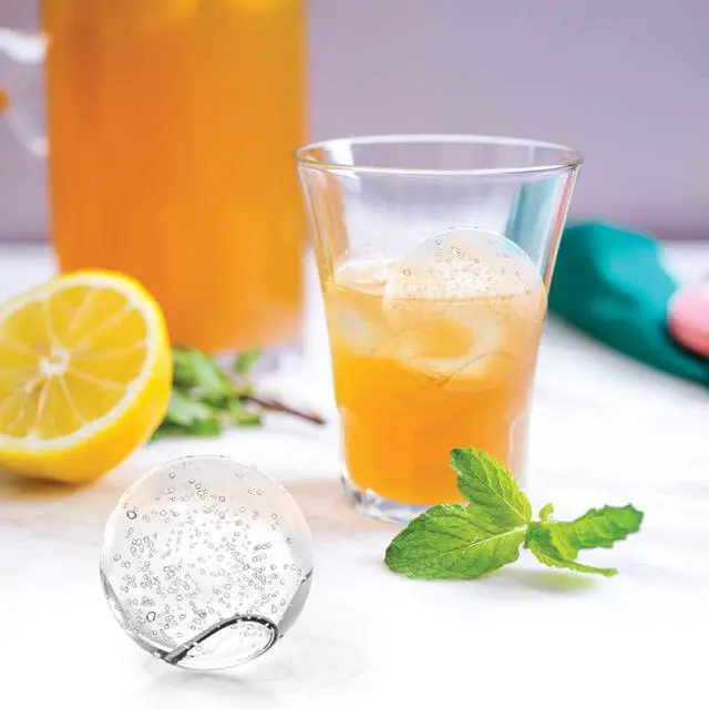 Alt view image 6 of 6 - Housewares Solutions Froz Ice Ball Maker Novelty Food-Grade Silicone Ice Mold Tray With 4 X 4.5cm Ball Capacity