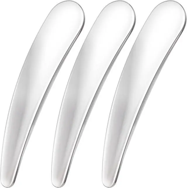 Main image of Pndeyo Mini Stainless Steel Makeup Spatula | Reusable, Cosmetic Cream Spatulas Spoon, Skincare Scoop, for Mixing and Sampling Face Eye Cream