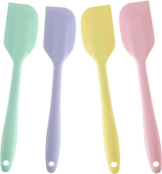 Main image of 4 PCS Mini Silicone Spatulas 8.2 Inch Rubber Spatula,Nonstick Cookware | Small Rubber Spatula Mixing Tool for Baking,Cooking,Macaron Colors