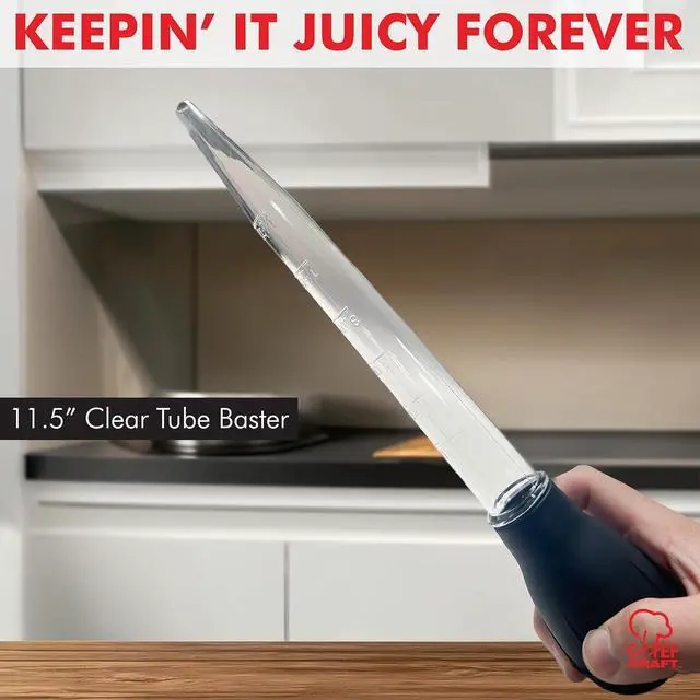 Alt view image 3 of 7 - Chef Craft Classic Baster with Clear Tube, 11.5 inches in Length, Black