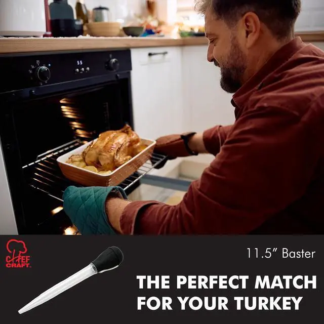 Alt view image 6 of 7 - Chef Craft Classic Baster with Clear Tube, 11.5 inches in Length, Black