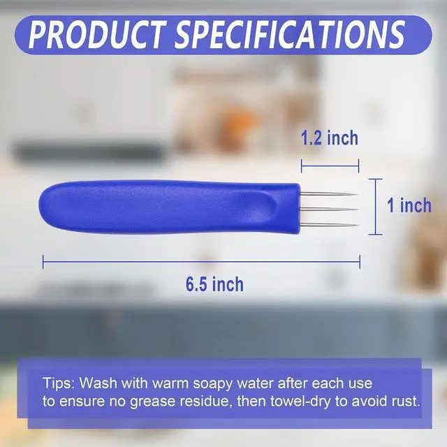 Alt view image 6 of 7 - Sausage Pricker Tool, 6.5" Stainless Steel Meat Needle | Prevents sausage bursting,Sturdy food-grade steel,Safe, non-slip handle,Comes with storage case,Great for fresh & smoked.