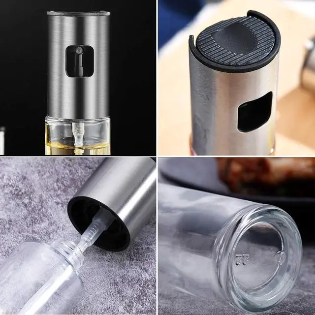 Alt view image 5 of 7 - Oil Sprayer for Cooking Olive Oil Sprayer Mister for Air Fryer Vegetable Vinegar Oil Portable Mini Kitchen Gadgets for Baking,Salad,Grilling,BBQ,Roasting(1 Pack)