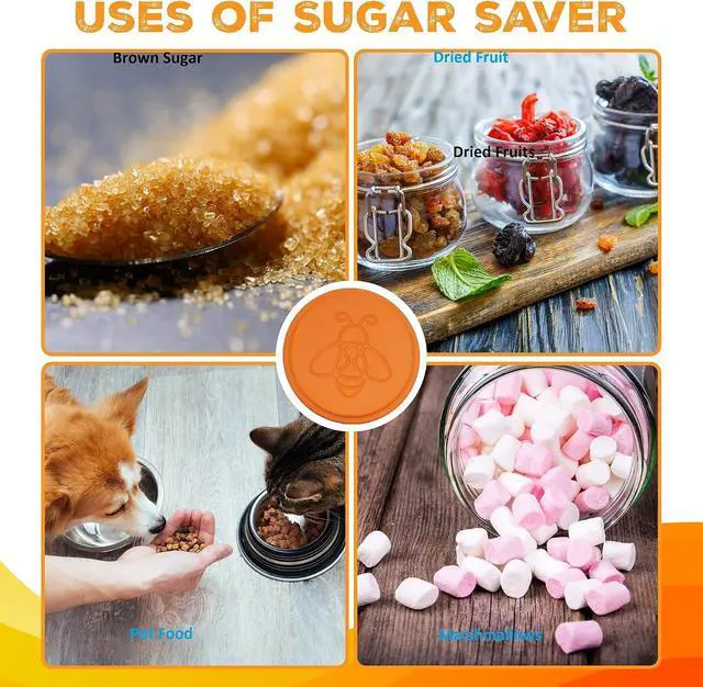 Alt view image 4 of 6 - ENOLVO Terracotta Brown Sugar Saver- Brown Sugar Keeper Disc and Stone | Maintain Food Moisture in Storage Container - Terra Cotta Bear Softener Alternative (1 Pack)