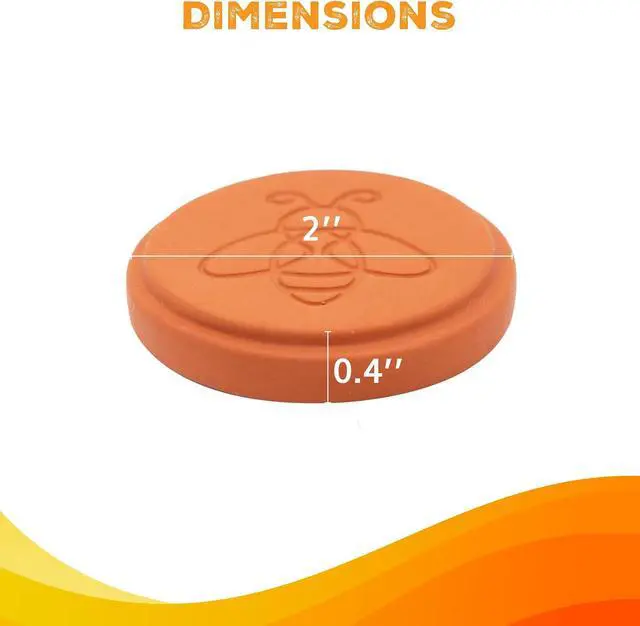 Alt view image 6 of 6 - ENOLVO Terracotta Brown Sugar Saver- Brown Sugar Keeper Disc and Stone | Maintain Food Moisture in Storage Container - Terra Cotta Bear Softener Alternative (1 Pack)