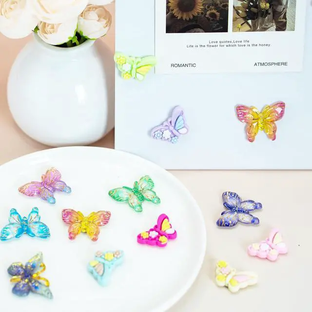 Alt view image 5 of 7 - KEYDUACU Cute Fridge Magnets,12Pcs Butterfly Magnets for Locker Whiteboard | 3D Colorful Butterfly Decoration Magnet,Strong Refrigerator Magnets for Kitchen, Office,Cabinet and Dishwasher