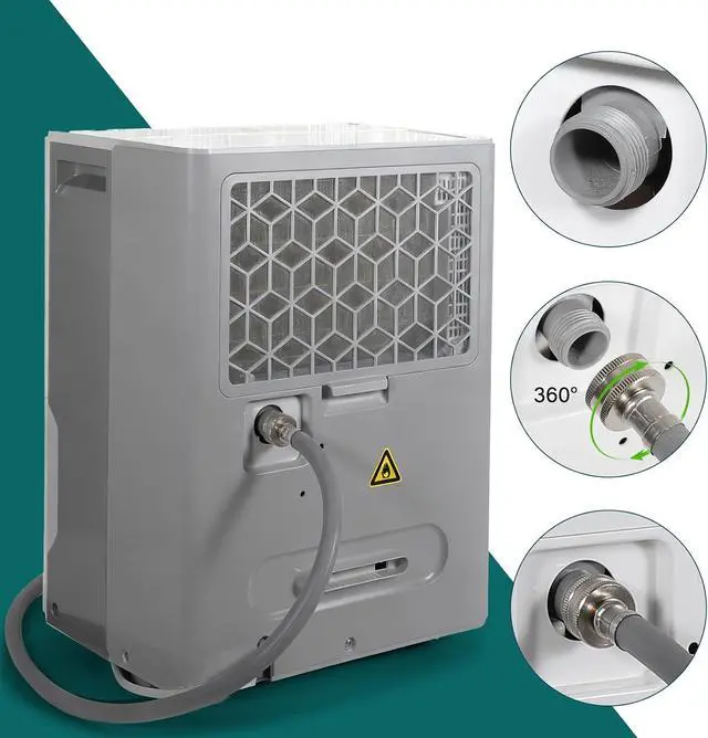 Alt view image 3 of 6 - Dehumidifier Hose for Drainage 3/4" FHT, Premium Brass Connectors (5FT) | Perfectly Compatible with Most Dehumidifier Brands