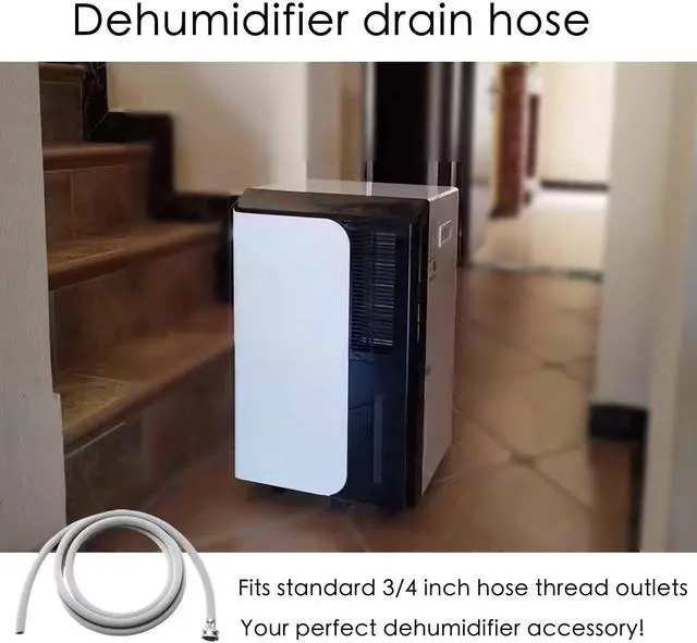 Alt view image 5 of 6 - Dehumidifier Hose for Drainage 3/4" FHT, Premium Brass Connectors (5FT) | Perfectly Compatible with Most Dehumidifier Brands