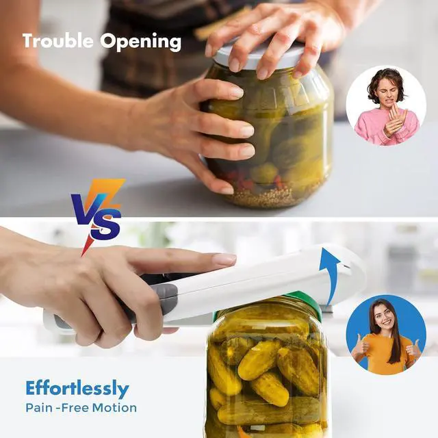 Alt view image 2 of 6 - Jar Opener|Effortless Jar Opener for Weak Hands & Seniors With Arthritis Jar Lid Opener for Arthritic Hands- Opens Any Size Jar Gift for Seniors & Weak Hands