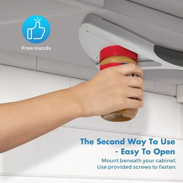 Alt view image 3 of 6 - Jar Opener|Effortless Jar Opener for Weak Hands & Seniors With Arthritis Jar Lid Opener for Arthritic Hands- Opens Any Size Jar Gift for Seniors & Weak Hands