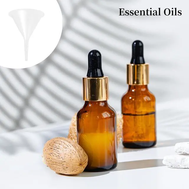 Alt view image 5 of 7 - 12 Pcs Tiny Funnel & Mini Funnel Narrow Neck for Essential Oils | Cuttable Tips, Polypropylene Material, for Perfumes, Capsules & Mini Bottles