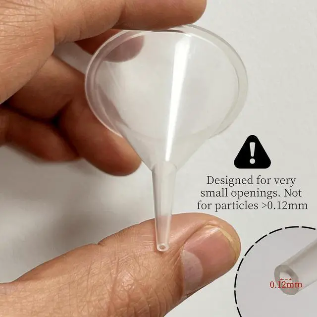 Alt view image 3 of 7 - 12 Pcs Tiny Funnel & Mini Funnel Narrow Neck for Essential Oils | Cuttable Tips, Polypropylene Material, for Perfumes, Capsules & Mini Bottles