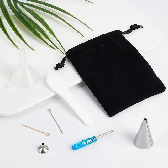 Alt view image 4 of 6 - NBEADS Mini Funnel Set for Cremation Jewelry Filling, Small Bottles Funnel Filler Kit Jewelry Ashes Fillers Funnel for Urn Preservation Jewelry Filling Ashes Pendant Necklace Liquid Transfer