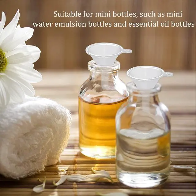 Alt view image 7 of 7 - 30 Pcs Small Funnel Mini Funnel Clear Plastic Funnels | Fit for Lab Bottles, Essential Oils, Perfumes, Spices, Sand Art, Powder Funnel