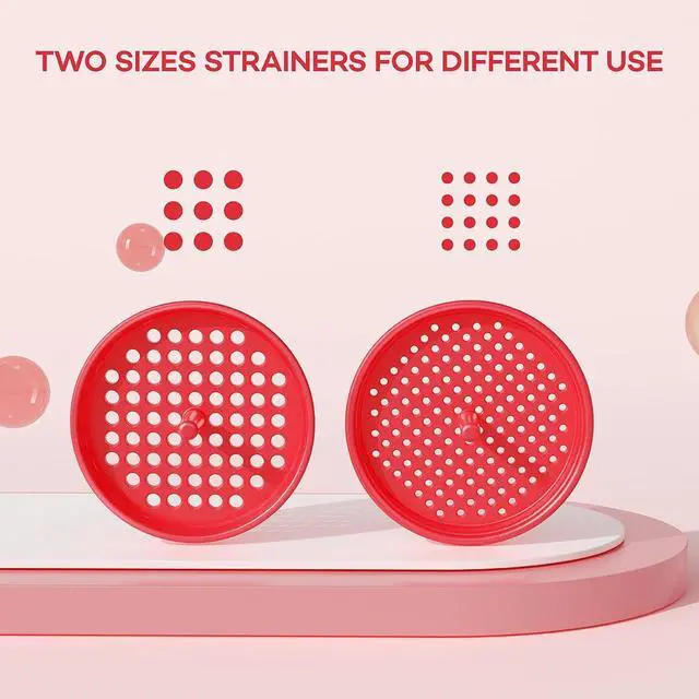 Alt view image 7 of 7 - Pisol Wide Mouth Funnel for Kitchen Use for Filling Bottles with Bags | Food Grade Plastic, BPA Free, 5 Sizes Mouth, 2 Strainers, Rotating Screw Design, Easy to Clean, Dishwasher Safe