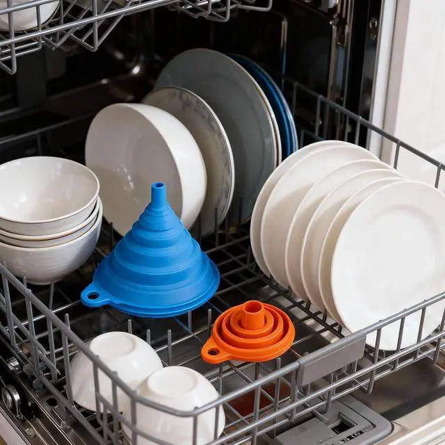 Alt view image 6 of 7 - Funnels for Kitchen Use Filling Bottles, 6Pcs Small and Large | Foldable Funnel Kitchen Accessories Gadgets
