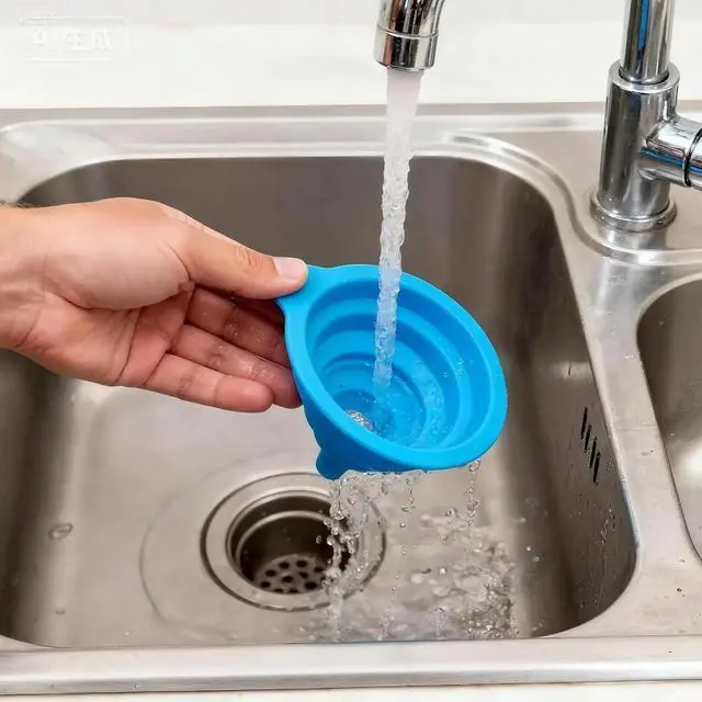 Alt view image 7 of 7 - Funnels for Kitchen Use Filling Bottles, 6Pcs Small and Large | Foldable Funnel Kitchen Accessories Gadgets