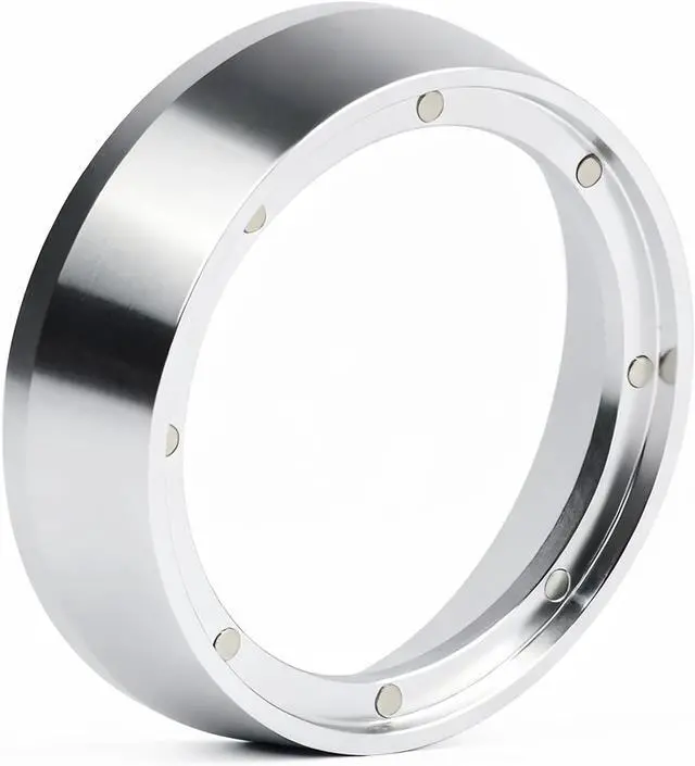 Main image of 54mm Espresso Dosing Funnel with Magnetic | Fits Breville 54mm Portafilter | Sits On the Outside of the Portafilter | Silver