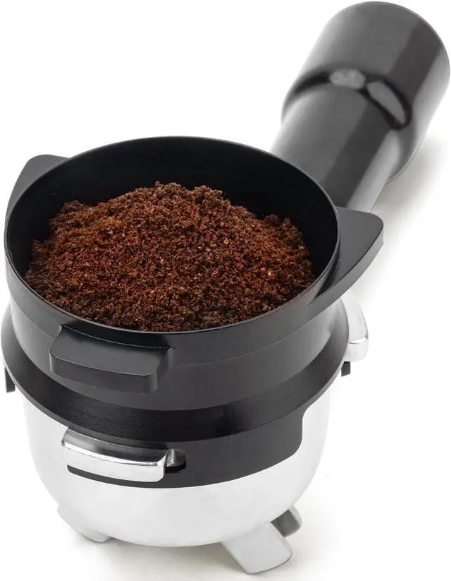 Main image of 54mm Dosing Funnel for Breville Barista Portafilters, Hands-Free Coffee Accessrioes Dishwasher Safe, Black