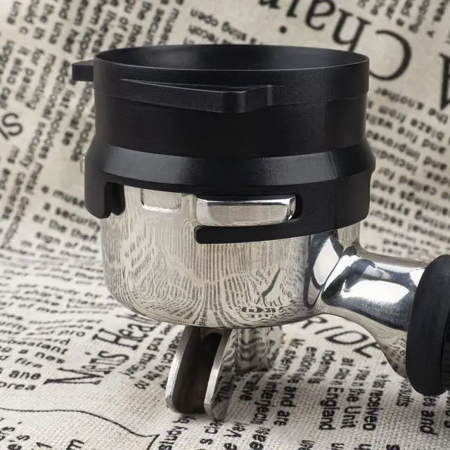 Alt view image 7 of 7 - 54mm Dosing Funnel for Breville Barista Portafilters, Hands-Free Coffee Accessrioes Dishwasher Safe, Black