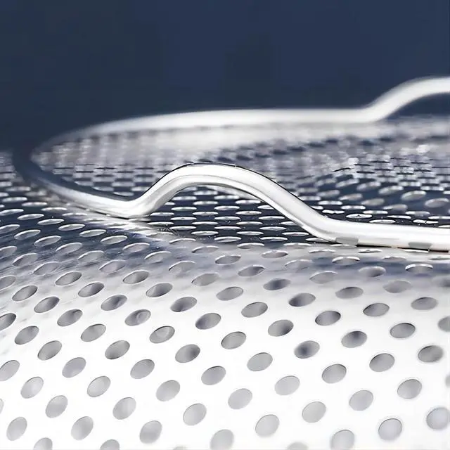 Alt view image 4 of 7 - GREATLINK Stainless Steel Colander and Fine Mesh Strainer for Kitchen, 7.7Inch Pasta and Rice Strainer, Small Metal Sieve/Washing Bowl/Pot Drainer/Sifter for Spaghetti, Berry, Fruit, Vegetable